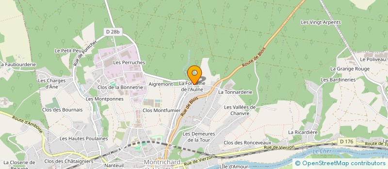 localisation de l'entreprise FESTIVAL FM  MONTRICHARD-VAL-DE-CHER