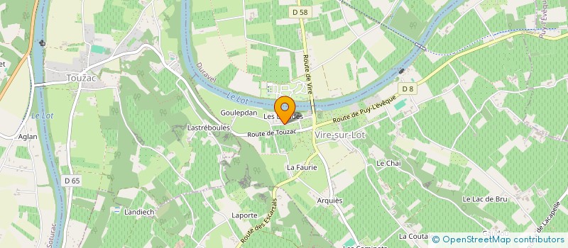 localisation de l'entreprise FESTIVAL LA SOURCE BLEUE  TOUZAC