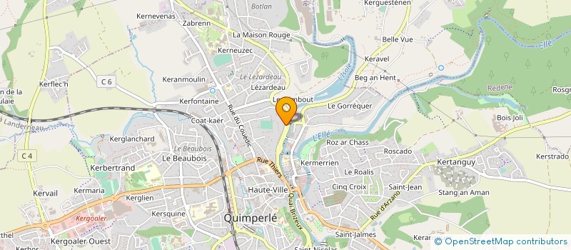 localisation de l'entreprise FESTIVAL MUSIQUES MOSAIQUE  QUIMPERLE