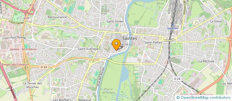 localisation de l'entreprise FESTIVAL OFF DE SAINTES  SAINTES