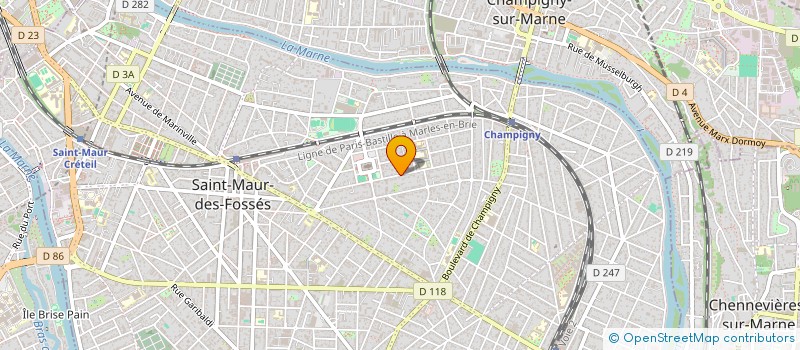 localisation de l'entreprise FESTIVALS LE CHANT DE LA TERRE  SAINT-MAUR-DES-FOSSES