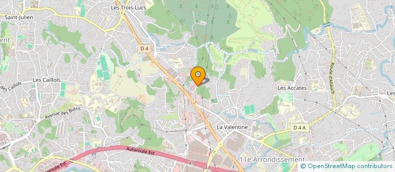 localisation de l'entreprise FESTIVITES DE LA VALENTINE  MARSEILLE