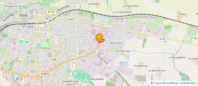 localisation de l'entreprise FESTIVITRE à VITRE
