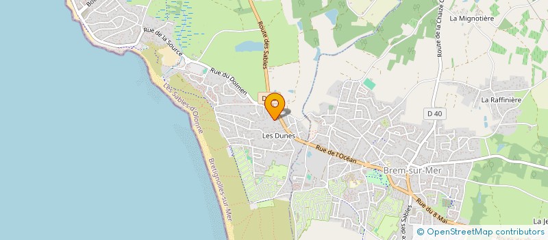 localisation de l'entreprise FESTIVORE  BRETIGNOLLES-SUR-MER