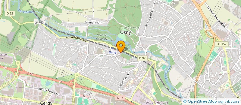 localisation de l'entreprise FESTY'VAL à OSNY