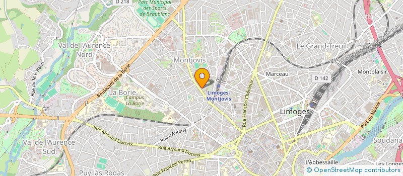 localisation de l'entreprise FESTYPRESTA à LIMOGES