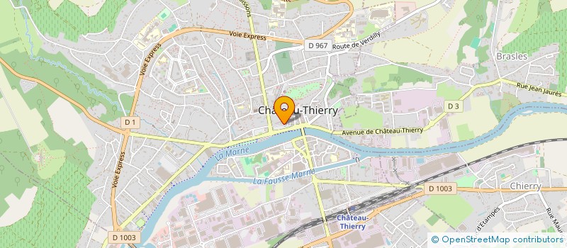 localisation de l'entreprise FETE DE LA MOISSON DU SUD DE L'AISNE  CHATEAU-THIERRY