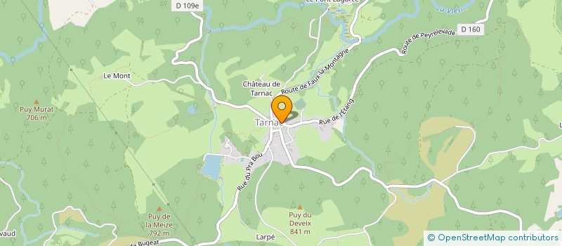 localisation de l'entreprise FETE DE LA MONTAGNE LIMOUSINE  TARNAC