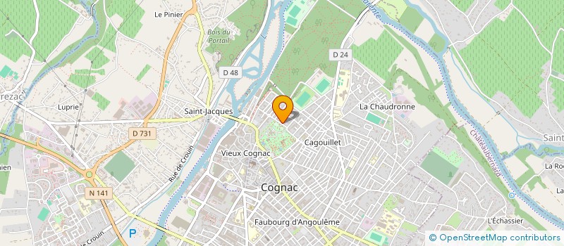 localisation de l'entreprise FETE DU COGNAC à COGNAC