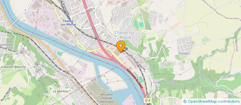 localisation de l'entreprise FETE SENSATION  GRAND LYON  CHASSE-SUR-RHONE