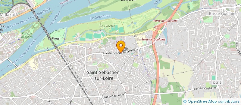 localisation de l'entreprise FETES EN FOLIE à SAINT-SEBASTIEN-SUR-LOIRE