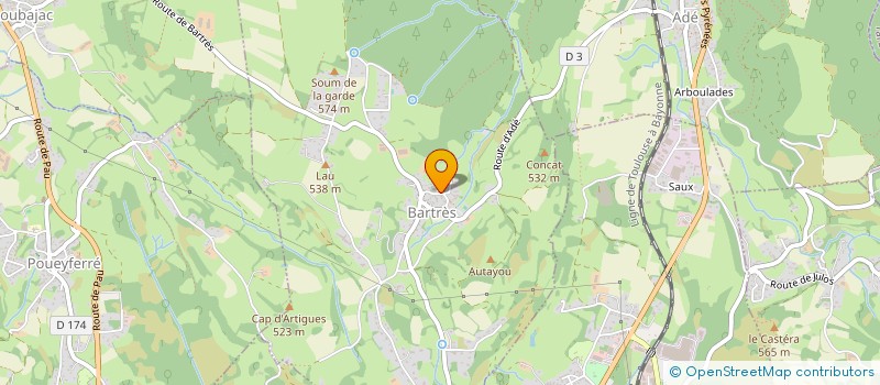 localisation de l'entreprise FETES ET ANIMATIONS  BARTRES