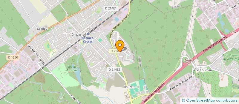 localisation de l'entreprise FETES ET BONDS  CESTAS