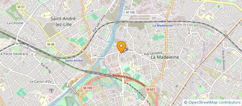 localisation de l'entreprise FETES ET GASTRONOMIE à LA MADELEINE