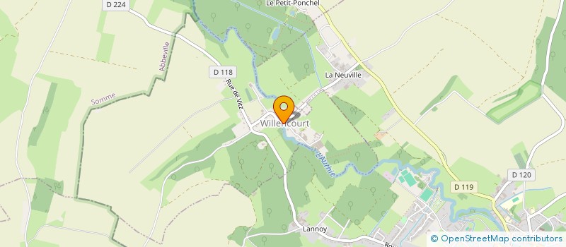 localisation de l'entreprise FETES ET JEUNESSE DE WILLENCOURT  WILLENCOURT