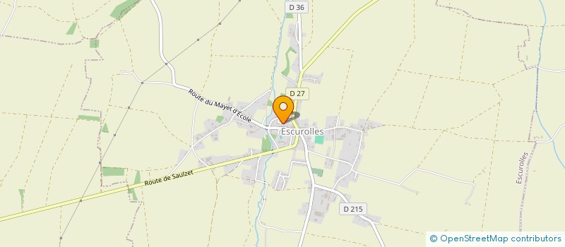 localisation de l'entreprise FETES ET LOISIRS DE LA COMMUNE D'ESCUROLLES  ESCUROLLES