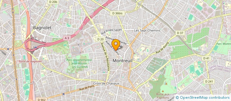 localisation de l'entreprise FETOUHI ABDEL ET FETOUHI LEILA  MONTREUIL