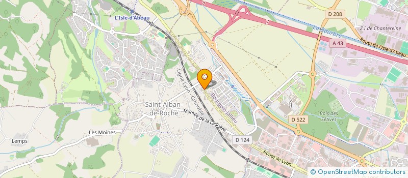 localisation de l'entreprise FEU  SAINT-ALBAN-DE-ROCHE