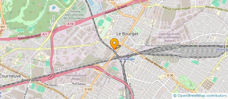 localisation de l'entreprise FEU ARDENT TRANSPORT à LE BOURGET