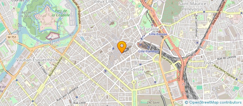 localisation de l'entreprise FEU DE FRANCE à LILLE