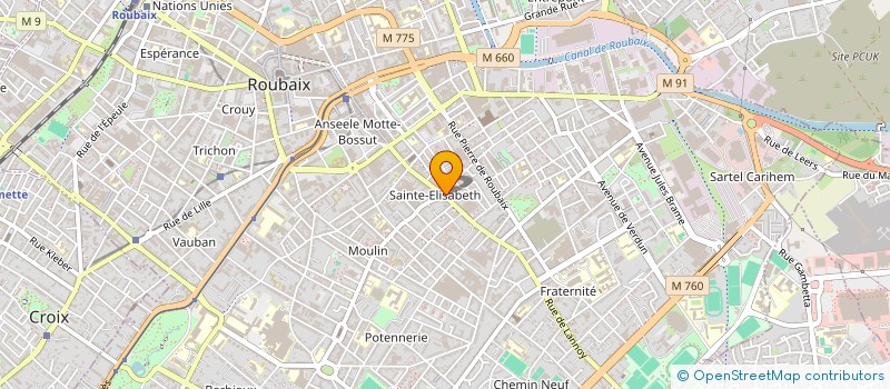 localisation de l'entreprise FEU EVACUATION à ROUBAIX