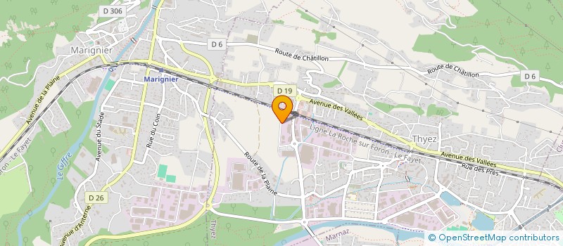 localisation de l'entreprise FEU ROUGE  THYEZ