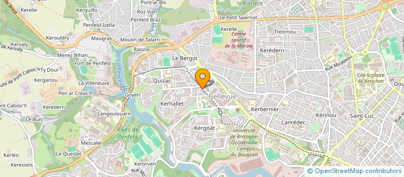 localisation de l'entreprise FEUDAJURO  BREST