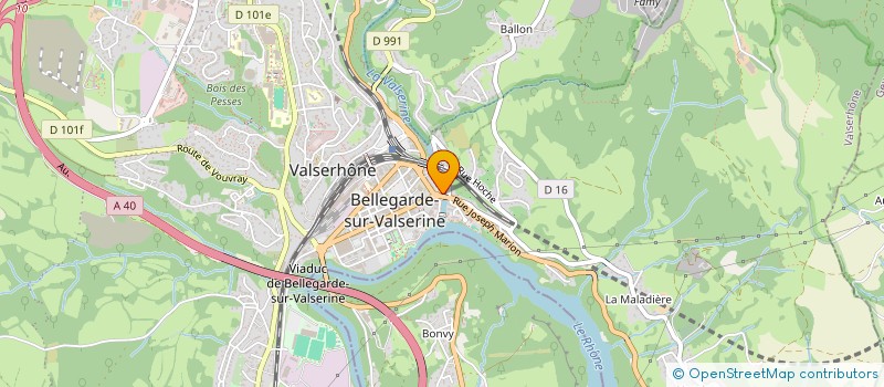 localisation de l'entreprise FEUGERE JEAN CLAUDE & HAMMERER MADELEINE à VALSERHONE