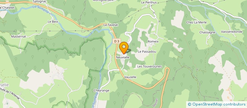 localisation de l'entreprise FEUILLAGES à SAINT-ETIENNE-DE-CHOMEIL