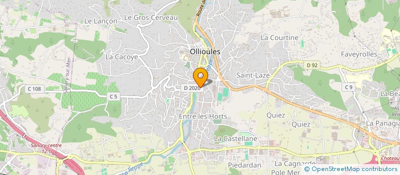 localisation de l'entreprise FEUILLAZUR LOMME à OLLIOULES