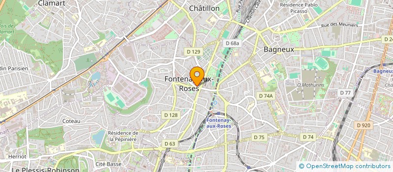 localisation de l'entreprise FEUILLE A FEUILLE  FONTENAY-AUX-ROSES