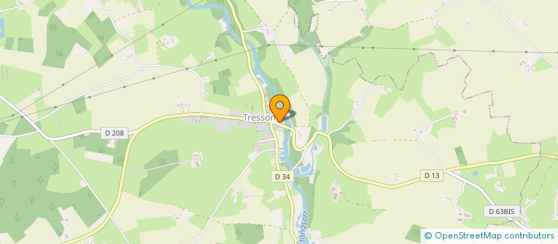 localisation de l'entreprise FEUILLE A FEUILLE  TRESSON