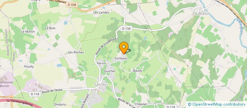 localisation de l'entreprise FEUILLET SEBASTIEN  SARCEY