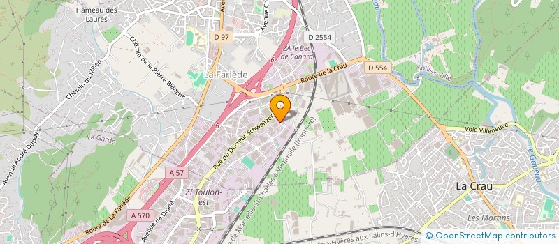 localisation de l'entreprise FEUILLETES DE PROVENCE à LA FARLEDE
