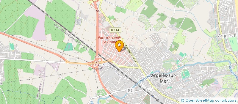 localisation de l'entreprise FEUILLETES ET CIE à ARGELES-SUR-MER