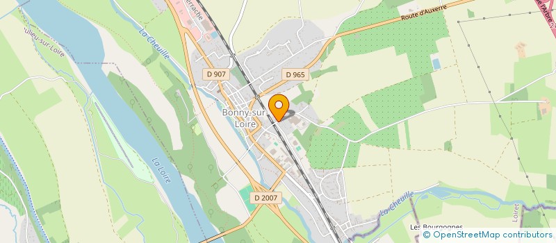 localisation de l'entreprise FEUILLETTE JACQUES                   0  BONNY-SUR-LOIRE
