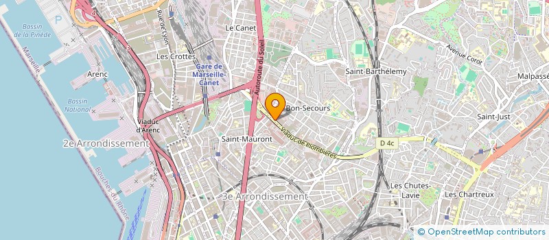 localisation de l'entreprise FEUKA LUMINAIRES NOUVEAU CLUB  MARSEILLE