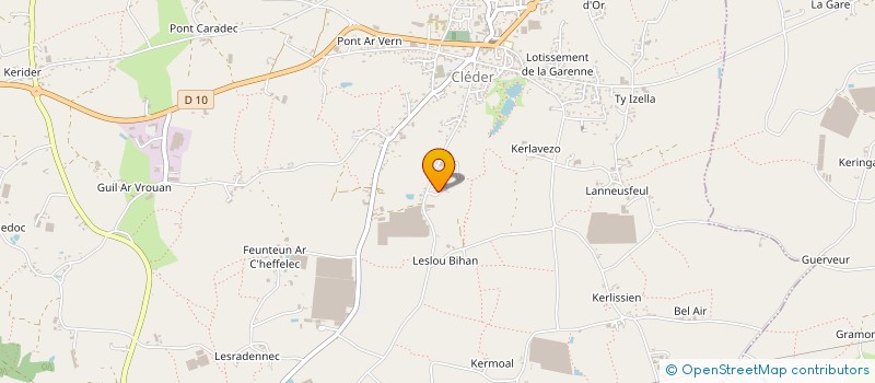 localisation de l'entreprise FEUNTEUN VEUR à CLEDER