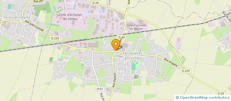 localisation de l'entreprise FEUQUIERES-AUTOS  FEUQUIERES-EN-VIMEU