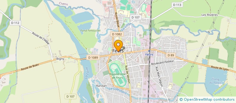 localisation de l'entreprise FEURS SPORT POUR TOUS  FEURS