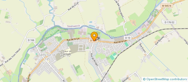 localisation de l'entreprise FEUTRIE à SAILLY-SUR-LA-LYS