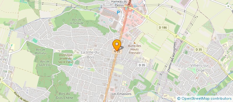 localisation de l'entreprise FEUX DE L'ESSONNE à LA VILLE-DU-BOIS