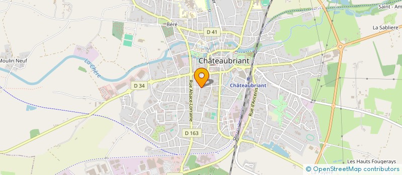 localisation de l'entreprise FEV.IMMO.INVEST à CHATEAUBRIANT