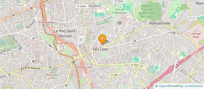 localisation de l'entreprise FEVALIOS à LES LILAS