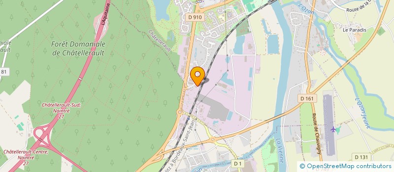 localisation de l'entreprise FEVALOC  CHATELLERAULT