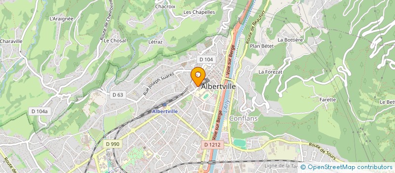 localisation de l'entreprise FEVER COFFEE SHOP  ALBERTVILLE