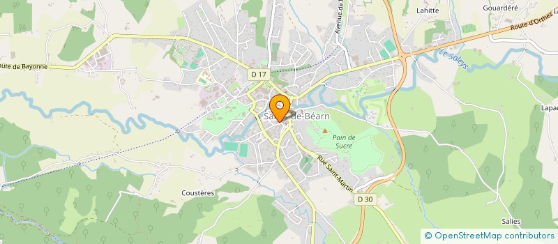 localisation de l'entreprise FEVES ET CHOCOLAT  SALIES-DE-BEARN