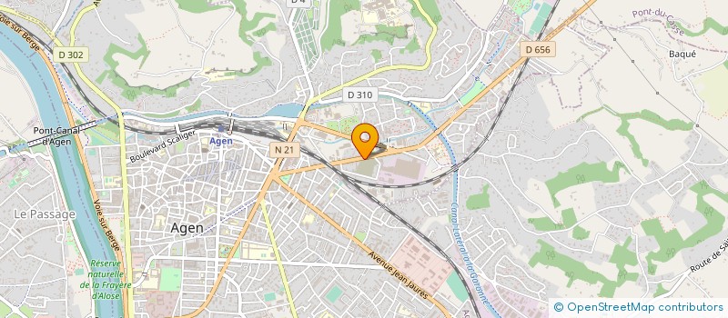 localisation de l'entreprise FEVEZ  AGEN