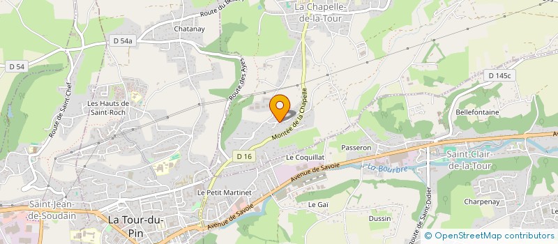 localisation de l'entreprise FEVNUR  LA CHAPELLE-DE-LA-TOUR