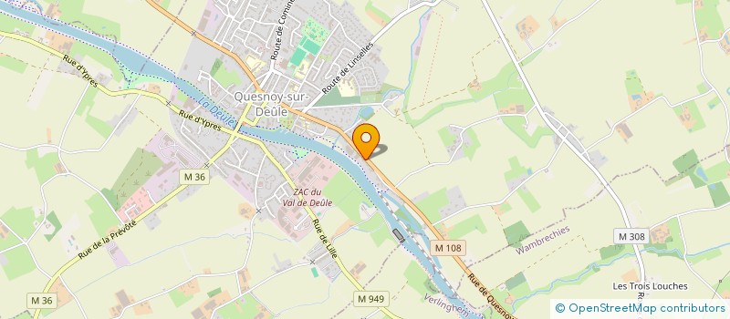 localisation de l'entreprise FEVP à QUESNOY-SUR-DEULE